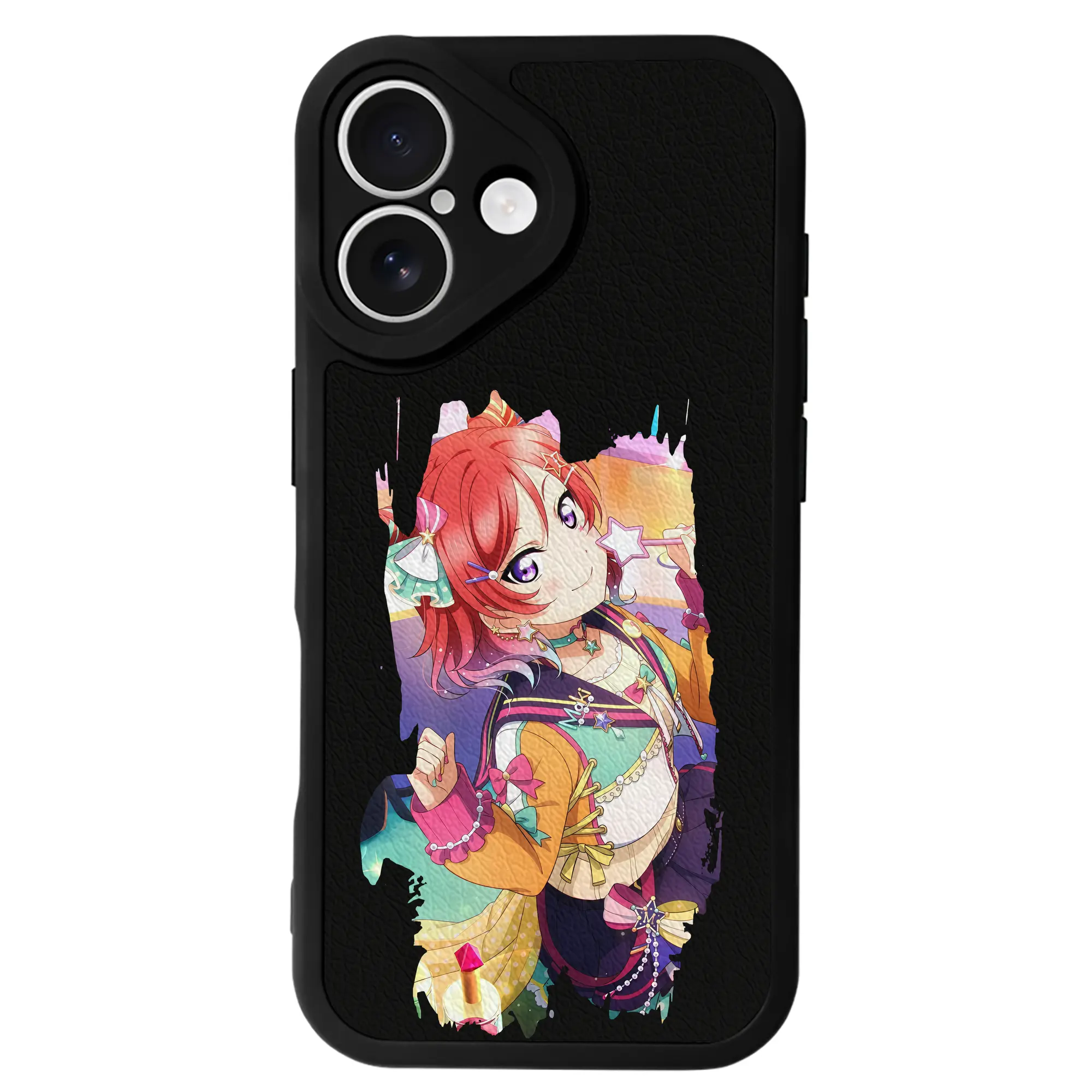 Love Live! グッズ,西木野真姫 - IPhone 16シリーズ対応 ・ シリコンスマホケース ・ レザー調 ・ 高精度フィット ・ 耐衝撃 ・ ワイヤレス充電対応 ・ 精密カット